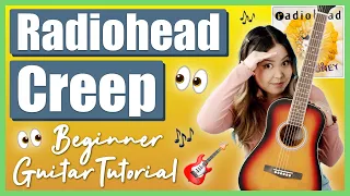 Creep - Radiohead Beginner Guitar Lesson Tutorial [ Chords | Strumming | Play-Along ] (No Capo)