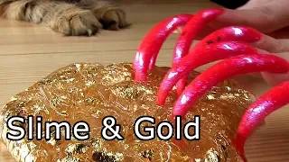 MIXING CRYSTAL SLIME AND GOLD ASMR ODDY SATISFACTION VIDEOS