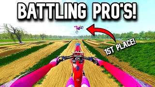 RACING FOR THE WIN VS PRO PLAYERS IN MX BIKES!