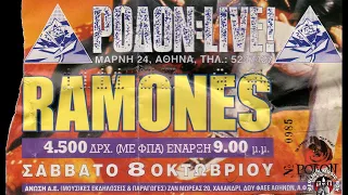 Ramones - (Full Set, Audio Only) @ Rodon Club, Athens 08/10/1994