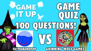 The Gaming Quiz- 100 Questions!!! - FatManandPop vs Grinning Wolf Games