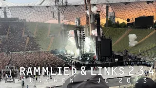 Rammstein LIVE Rammlied & Links 2 3 4 - Olympiastadion, München, Germany 08.06.2023