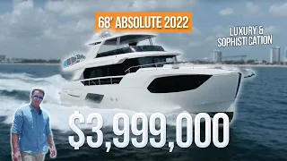 HUGE Living Space: 68 Absolute Yacht Walkthrough [$3,999,000]