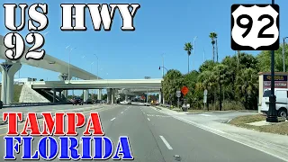 US 92 West - Tampa - St. Petersburg - Florida - 4K Highway Drive