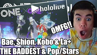 Bae, Shion, Kobo & La+ Sing THE BADDEST & Pop/Stars by K/DA  At Riot Games ONE Opening Act REACTION!