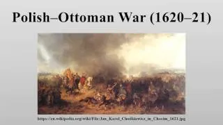 Polish–Ottoman War (1620–21)