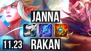 JANNA & Seraphine vs RAKAN & Cait (SUP) | 12/2/22, Quadra, 67% winrate | BR Diamond | 11.23