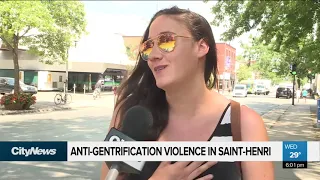 Anti-gentrification violence in Saint-Henri