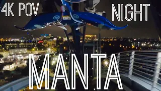[4K] MANTA @ NIGHT / Sea World Orlando /  FRONT ROW POV GoPro Hero 8 HYPERSMOOTH 2.0