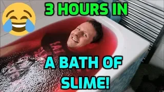 3 Hours In A Bath Of Slime Challenge! 24