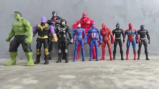 Avengers Superhero toys Spider-Man toys vs hulk, Superman vs batman, Captain America vs Iron Man.