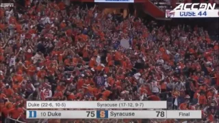 Celine a Scene: John Gillon's Buzzer Beater to beat the Duke Blue Devils on 2/22/17