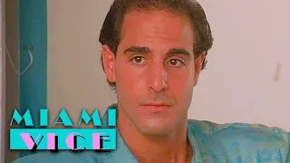 Young Stanley Tucci as Steven DeMarco in Miami Vice. 1986 | Miami Vice