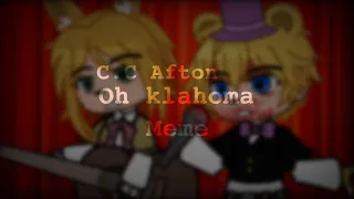 Oh klahoma | Meme | C.C Afton | Gacha club | My AU | ¡BLOOD! Warning ⛔️