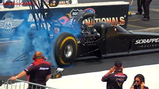 11,000 HORSEPOWER TOP FUEL DRAGSTERS RUNS 330 mph in 3.7 SECONDS NITRO BURNING FLAMES