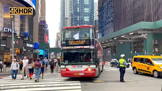 Manhattan 4k Summer Walk - Diamond District NYC - 42nd Street and Broadway