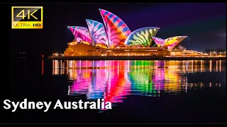 Sydney Australia in 4K UHD Drone at Night