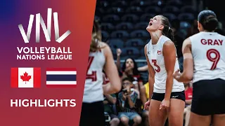 Canada vs 🇹🇭 Thailand | Highlights | Week 1 | Women's VNL 2024