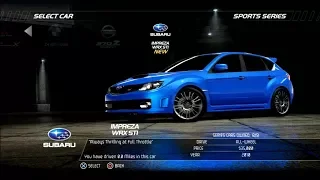 Need For Speed Hot Pursuit: Subaru Impreza WRX STI (Test Drive)