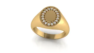 ||Making of Engagement Ring in Matrix9 ||Signet Ring Tutorial ||Jewelry Cad Design ||3d Modeling