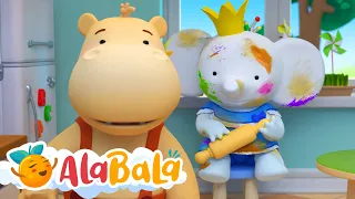 Învățăm să facem curățenie cu Tina și Tony - Desene animate AlaBaLa