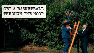 Get The Basketball Through The Hoop Without Using Your Hands | Full Task | Taskmaster