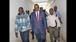 Dr Evans Kidero speaks after his arrest by EACC detectives