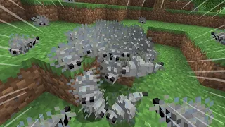 Fugindo de uma infestação de bixo e não sabendo oq fazer no minecraft