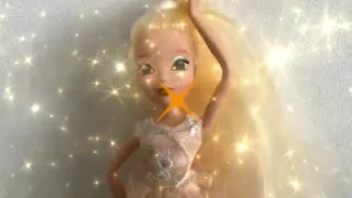 All Winx Club Stella doll transformations up to Cosmix