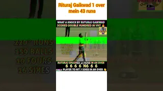 Rituraj Gaikwad 1 over mein 43 runs