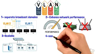 شرح تفصيلي لل VLAN بطريقة مبسطة وجرافيك احترافي