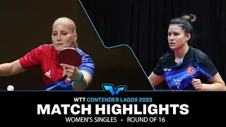 Barbora Balazova vs Sibel Altinkaya | WS R16 | WTT Contender Lagos 2023