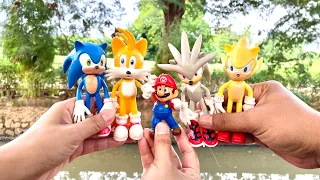 Sonic the hedgehog battle vs knuckles shadow amy tails werehog silver eggman  jet silver luig