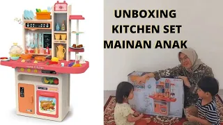 UNBOXING Kitchen-Set anak dari Beibe Good KITCHEN Play-Set • Steam • Water • Music • Light • Sound •