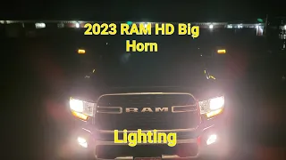 New 2023 Ram HD 2500 Big Horn...walk around..lighting at night!