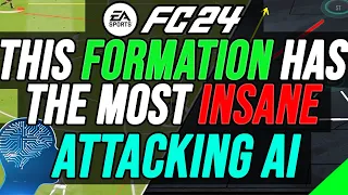 FC 24 OMG THIS FORMATION HAS THE MOST INSANE AI MOVEMENT AND ATTACKING RUNS- HOW TO GET THE BEST AI