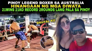 PINOY BOXER HINANGAAN SA AUSTRALIA 2ROUND LANG ANG MAY 21WIN 21KO NA KALABAN NYA