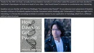 April 2024 AMA 1/5 Curtis Yarvin and How Dawkins Got Pwned