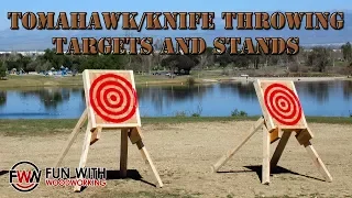 How to Build Tomahawk / Knife throwing targets and stands