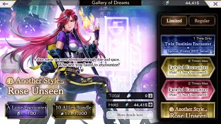 Rose Unseen Attempt 2 - I dont have Cetie or Biaka 5 stars form Another Eden