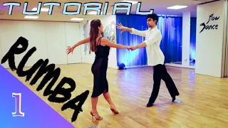 RUMBA Lesson – Sliding Doors, Circular Hip Twist, Open Hip Twist to Fan, Rope Spin Spiral | Tutorial