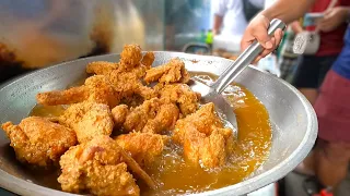 FRIED CHICKEN popular in Manila - Filipino Street Food