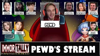 AMONG US : Pewdiepie With Toast, Sykkuno, Charlie, Jack, Scarra, Valkyrae, Ludwig, Pokimane And Ryan