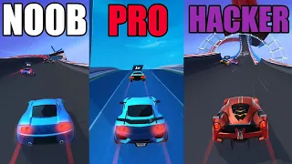 NOOB vs PRO vs HACKER in RACE MASTER 3D