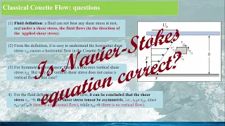 [Fluid Dynamics: Equation] is Navier-Stokes equation correct? (version 1)