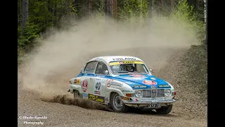 KaakkoisRalli 13.5.2023 Tomi Tikanmäki- Lauri Hartikainen_SS4 Incar_Saab V4 Rallye