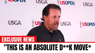 PHIL MICKELSON LEFT TOTALLY FURIOUS INTO USGA BOSS OVER TALOR GOOCH! "JUST A D**K MOVE!"