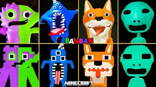 Garten of Banban 4 ALL JUMPSCARES vs MINECRAFT | Kittysaurus, Bittergiggle, Benito, Nabnab