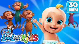 🎶Ten in The Bed, Baby Shark, Johny Johny Yes Papa and more Kids Songs from LooLoo Kids | TOP Songs