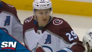 Avalanche's Nathan MacKinnon Shows Off Edge Work Before Scoring vs. Penguins